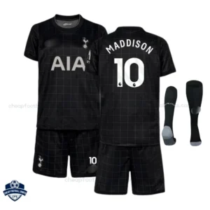 Tottenham Hotspur MADDISON 10 Away Kids Cheap Football Kit 2025/26 - Overview with socks
