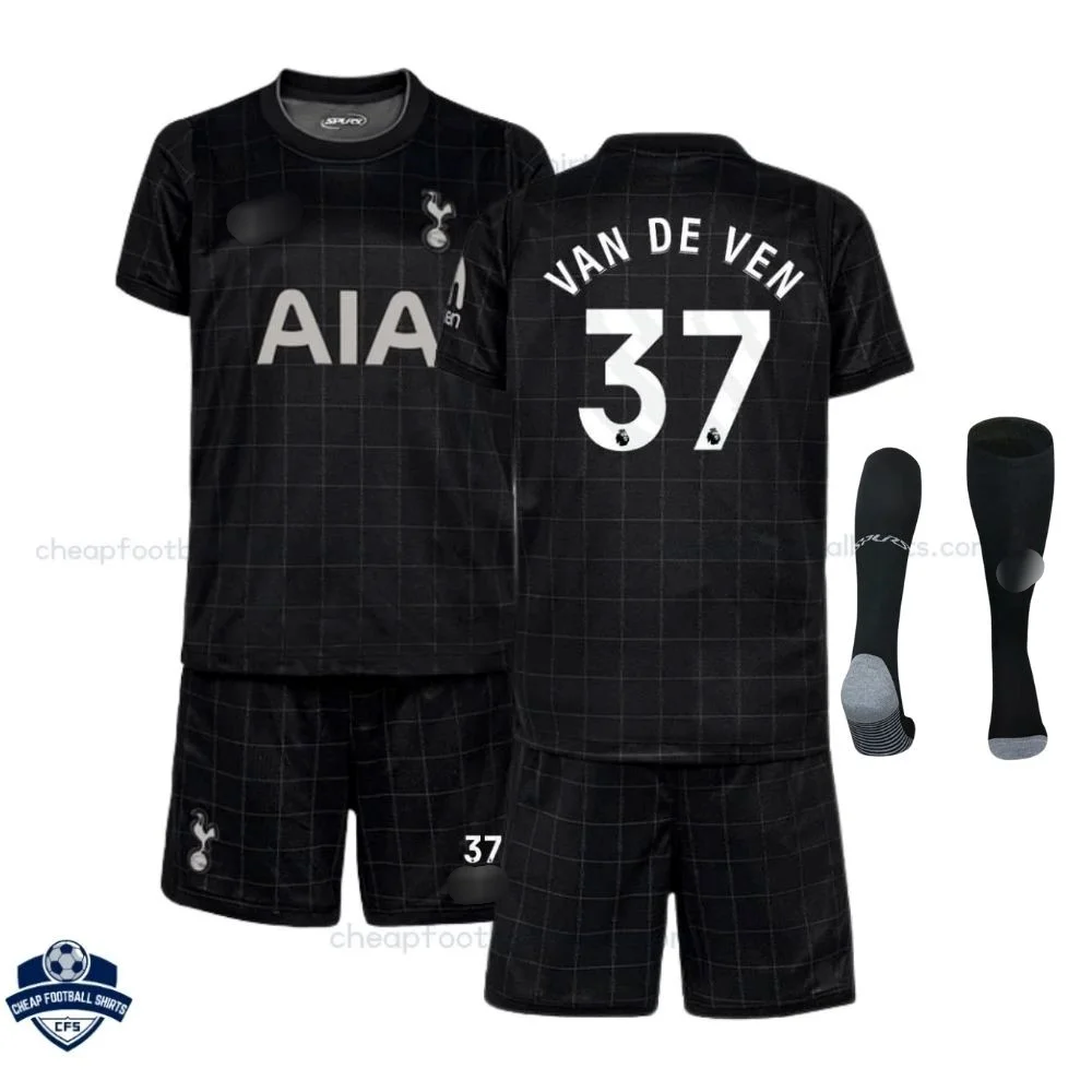 Tottenham Hotspur VAN DE VEN 37 Away Kids Cheap Football Kit 2025/26 - Overview
