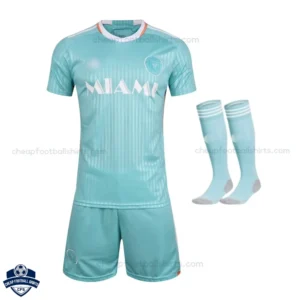 Inter Miami Third Kids Football Kit 24/25 - Front View With Socks