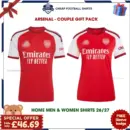 Arsenal 2026/27 Couple Gift Pack – Home Men and Women Football Shirts