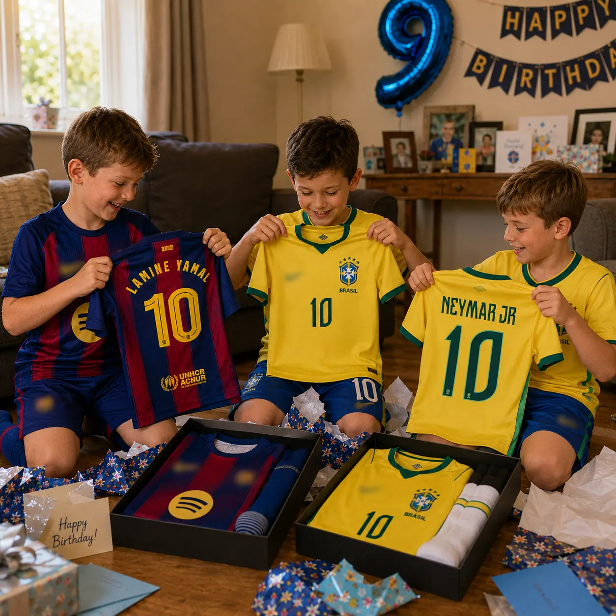 Barcelona and Brazil World Cup 2026 Gift Pack - LAMINE YAMAL 10 and NEYMAR JR 10 (2)