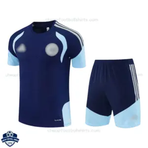 Ajax Blue Training Kids Cheap Football Kit 2026/27 - front view
