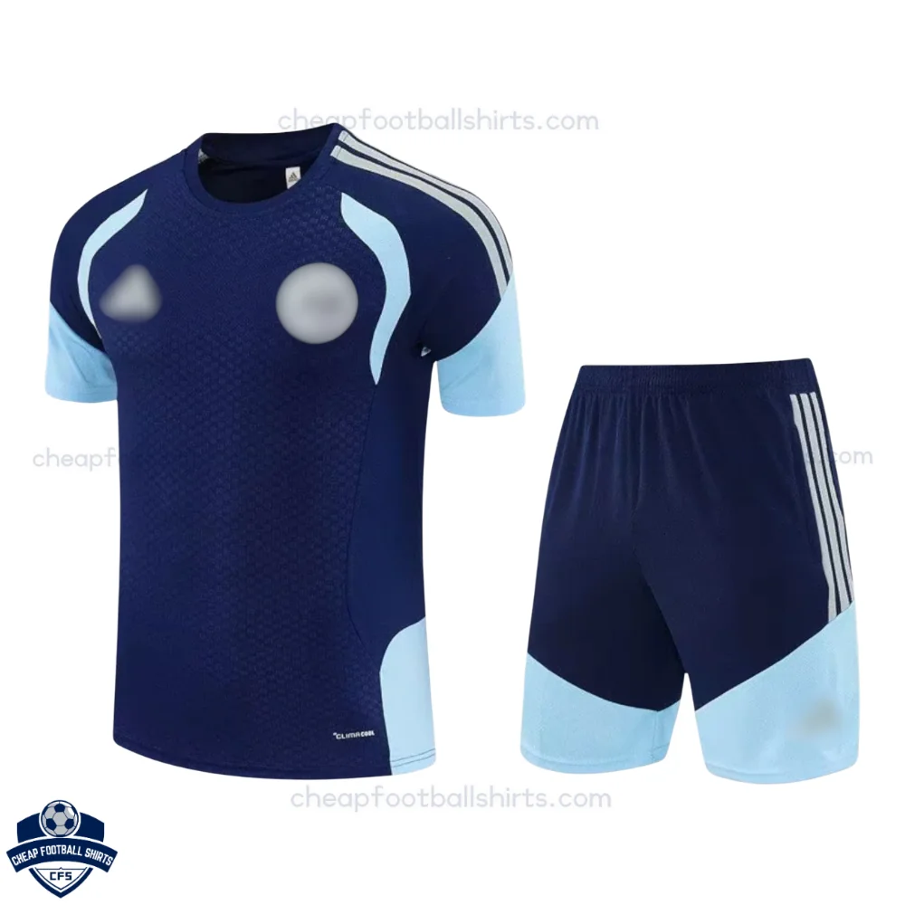 Ajax Blue Training Kids Cheap Football Kit 2026/27 - front view