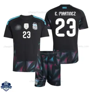 Argentina World Cup 2026 Goalkeeper for Men and Kids Cheap Football Kit - E.MARTINEZ 23 - overview