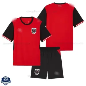 Austria World Cup 2026 Home Kids Cheap Football Kit - overview