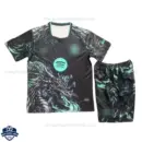 Barcelona Black Special Edition Kids Cheap Football Kit 2026/27 - Front view
