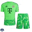 Bayern Munich Green Goalkeeper Kids Cheap Football Kit 2026/27 - Front View