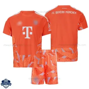 Bayern Munich Orange Goalkeeper Kids Cheap Football Kit 2026/27 - overview