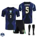 Brazil World Cup 2026 Away Kids Cheap Football Kit - CASEMIRO 5 - overview