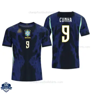 Brazil World Cup 2026 Away Men Cheap Football Shirt - CUNHA 9 - overview