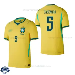 Brazil World Cup 2026 Home Men Cheap Football Shirt - CASEMIRO 5 - overview