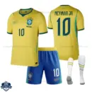 Brazil World Cup 2026 Home Kids Cheap Football Kit - NEYMAR JR 10 - overview