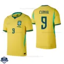 Brazil World Cup 2026 Home Men Cheap Football Shirt - CUNHA 9 - overview