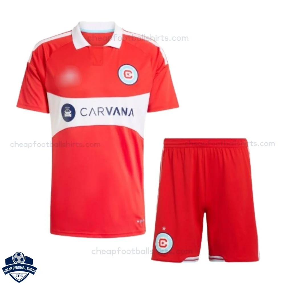 Chicago Fire Home Kids Cheap Football Kit 2026/27 - front view