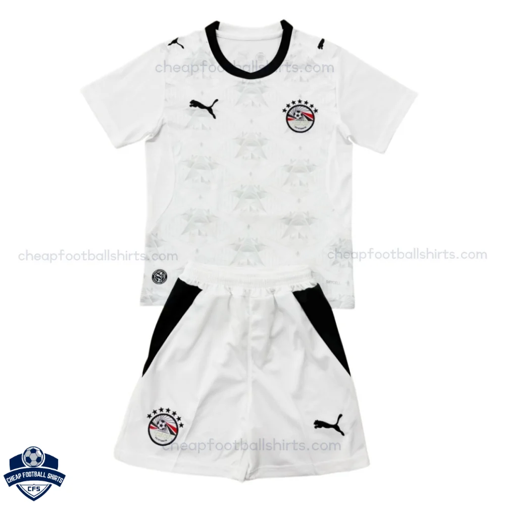 Egypt World Cup 2026 Away Kids Cheap Football Kit - front view