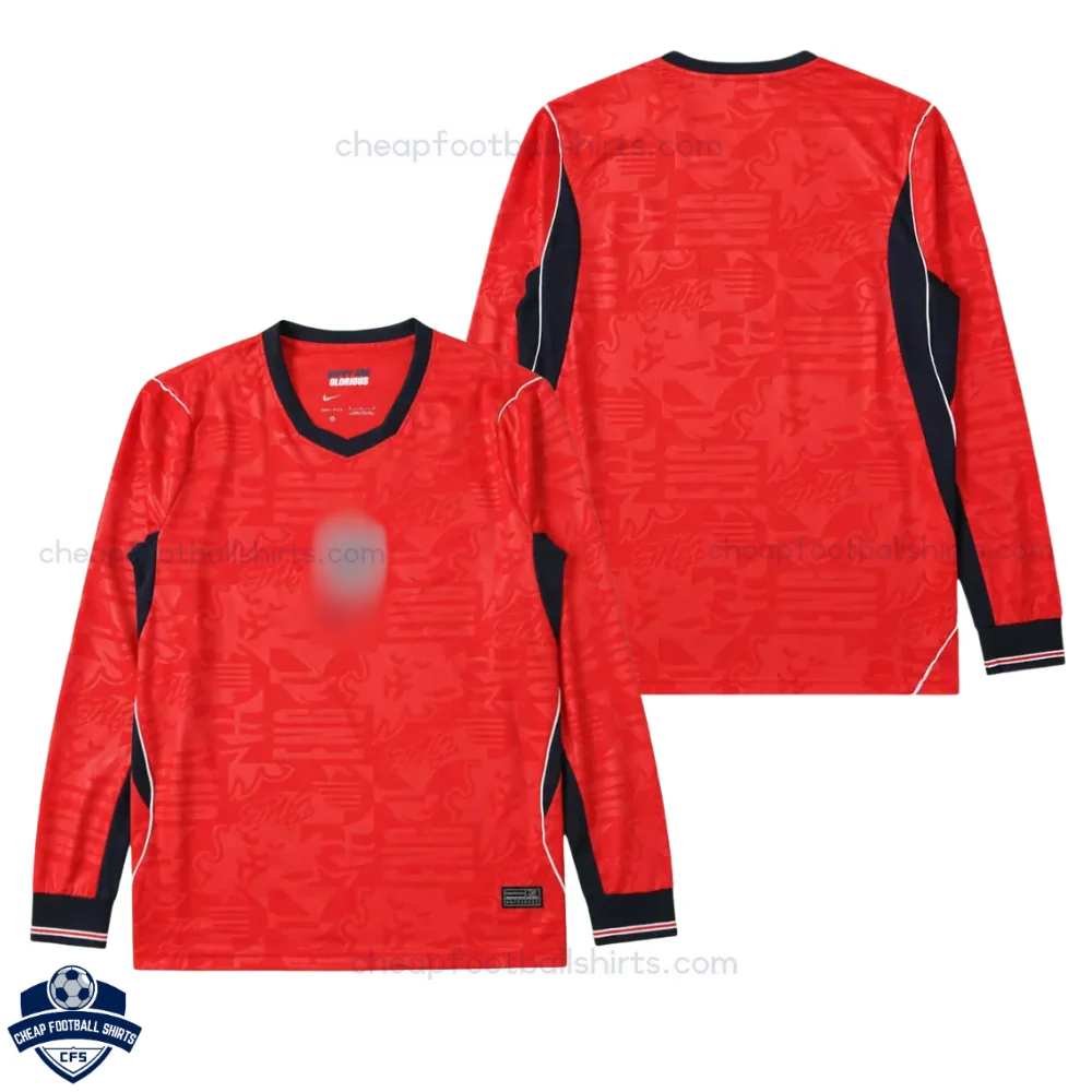 England World Cup 2026 Away Men Cheap Football Shirt Long Sleeve - overview