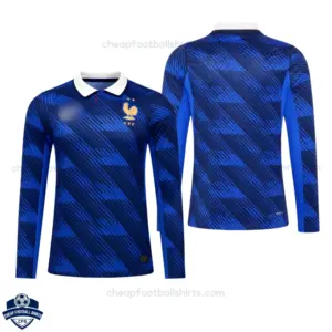 France World Cup 2026 Home Men Cheap Football Shirt Long Sleeve - overview