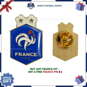 France Football Pin Chest detail