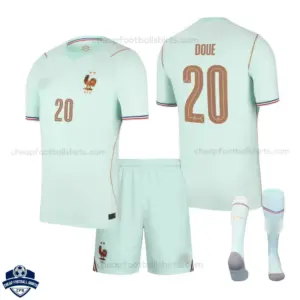 France World Cup 2026 Away Kids Cheap Football Kit - DOUE 20 - overview