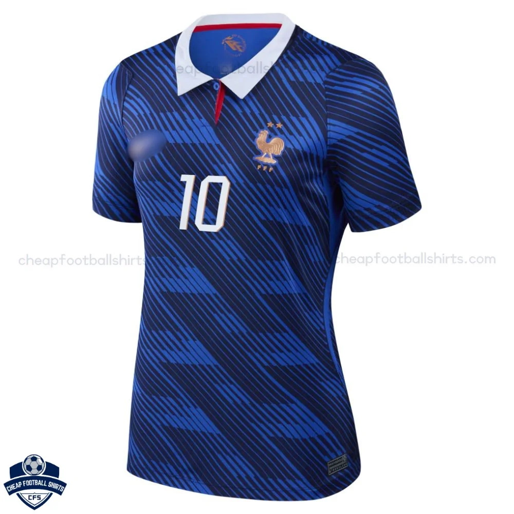 France World Cup 2026 Home Women Cheap Football Shirt - MBAPPÉ 10 - front view