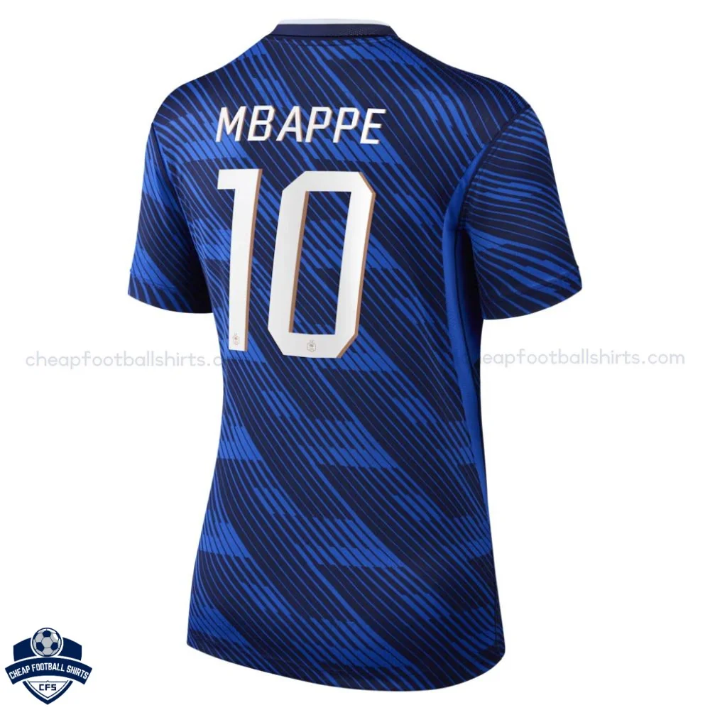 France World Cup 2026 Home Women Cheap Football Shirt - MBAPPÉ 10 - back view