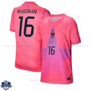 France World Cup 2026 Pink Goalkeeper Men Cheap Football Shirt - MAIGNAN 16 - overview