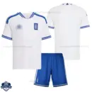 Greece World Cup 2026 Home Kids Cheap Football Kit - overview