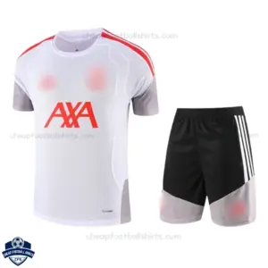Liverpool White Training Kids Cheap Football Kit 2026/27 - Front view