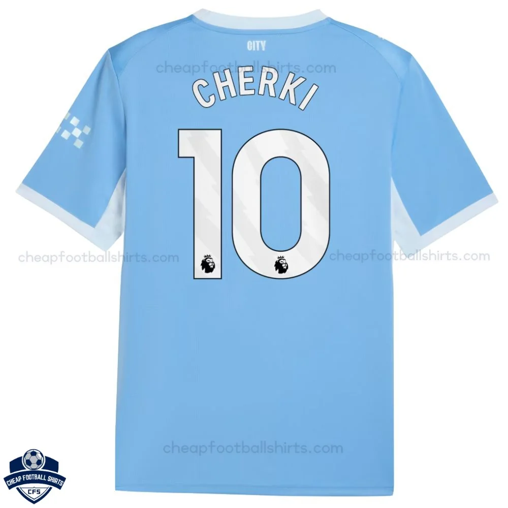 Manchester City Home Men Cheap Football Shirt 2026/27 - CHERKI 10 - back view
