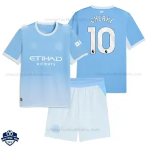 Manchester City Home Kids Cheap Football Kit 2026/27 - CHERKI 10 - overview