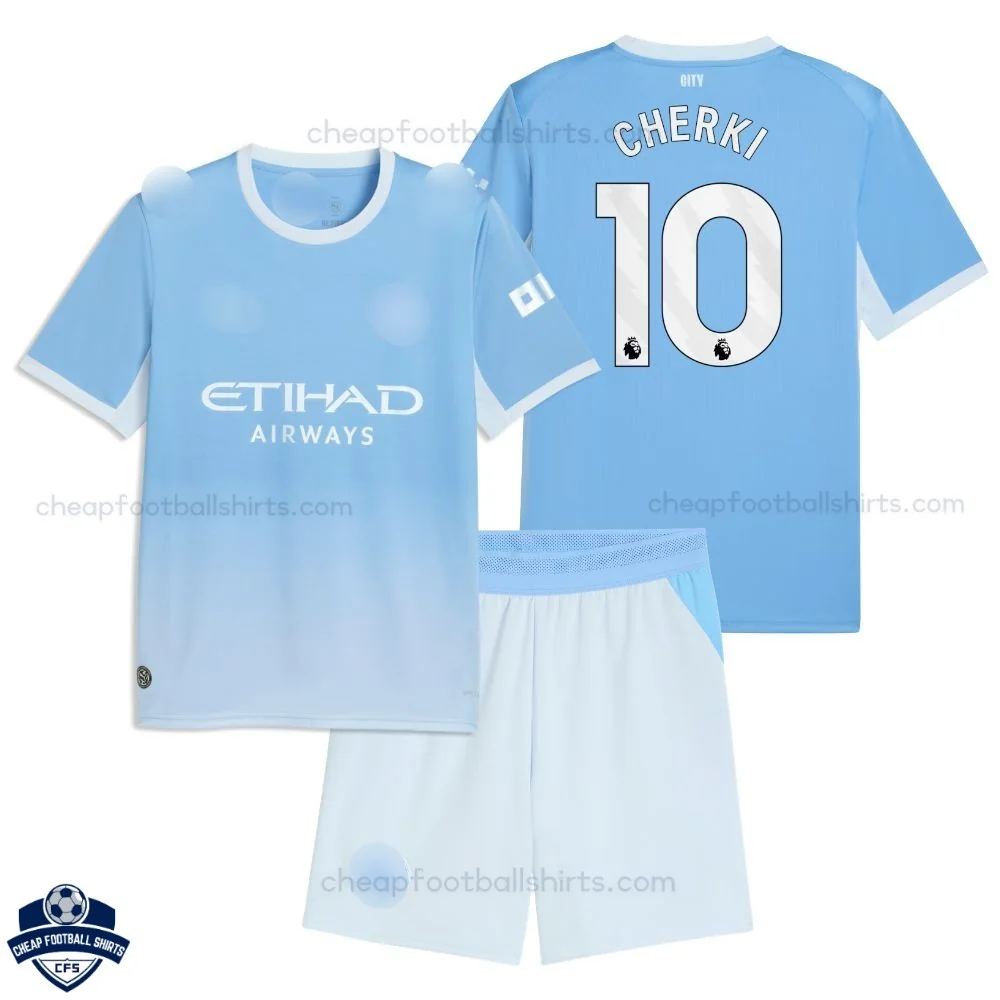 Manchester City Home Kids Cheap Football Kit 2026/27 - CHERKI 10 - overview