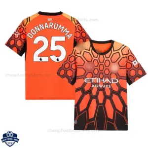 Manchester City Orange Goalkeeper Men Cheap Football Shirt 2026/27 - DONNARUMMA 25 - overview