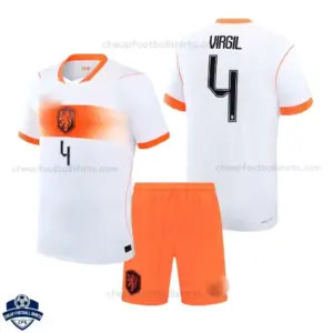 Netherlands World Cup 2026 Away Kids Cheap Football Kit - VIRGIL 4 - Overview