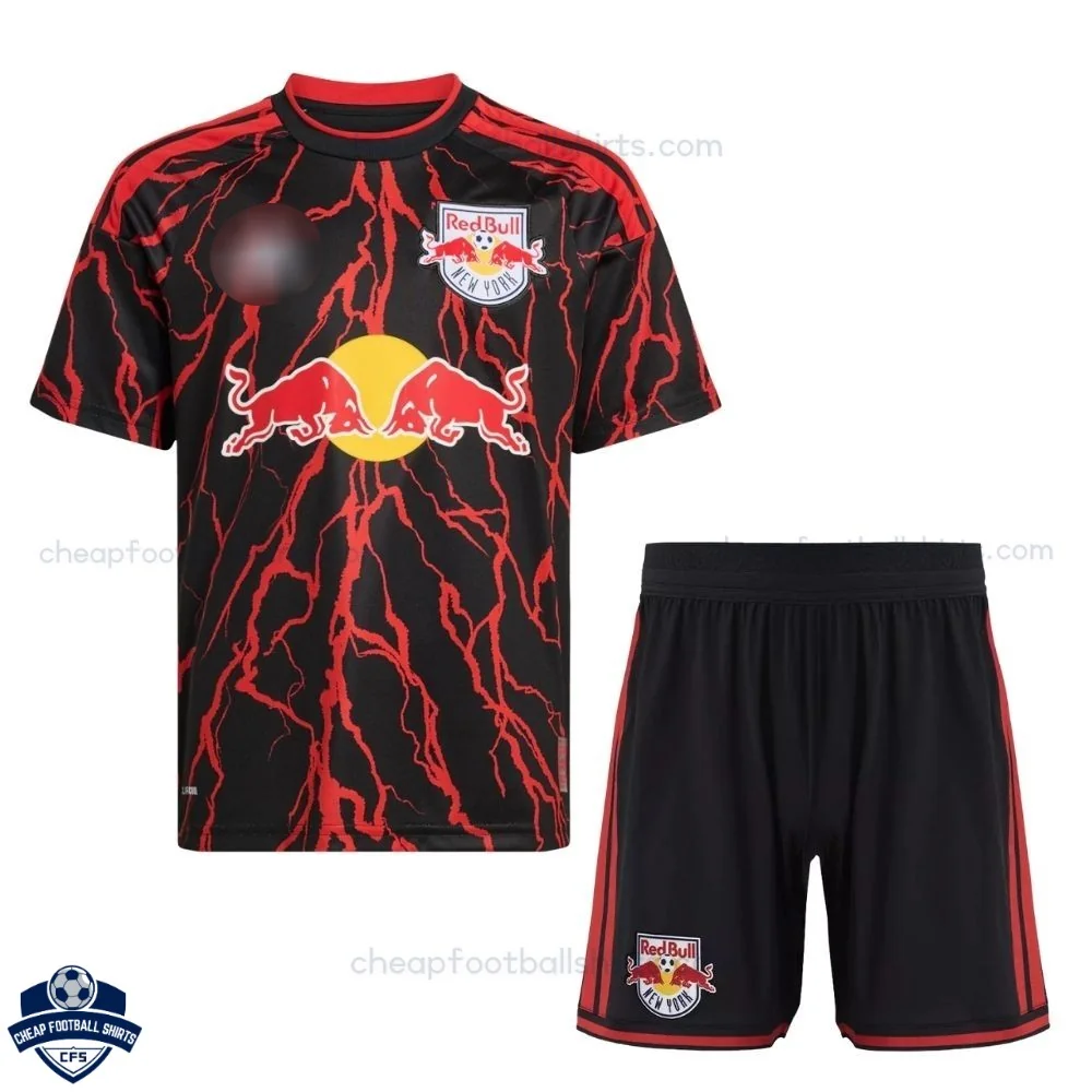 New York Red Bulls Home Kids Cheap Football Kit 2026/27 - Front View