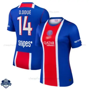 PSG Home Women Cheap Football Shirt 2026/27 - D.DOUÉ 14 - overview