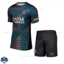 PSG Black Goalkeeper Kids Cheap Football Kit 2026/27 - Front View