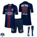 PSG Home Champions of Europe Kids Cheap Football Kit 2025/26 - BACK2BACK 26