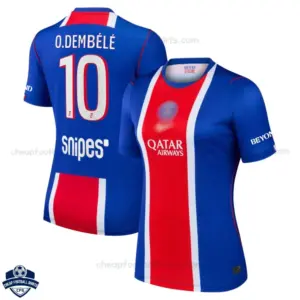 PSG Home Women Cheap Football Shirt 2026/27 - O.DEMBÉLÉ 10 - overview