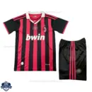 Retro AC Milan Home Kids Cheap Football Kit 2009/10 - front view