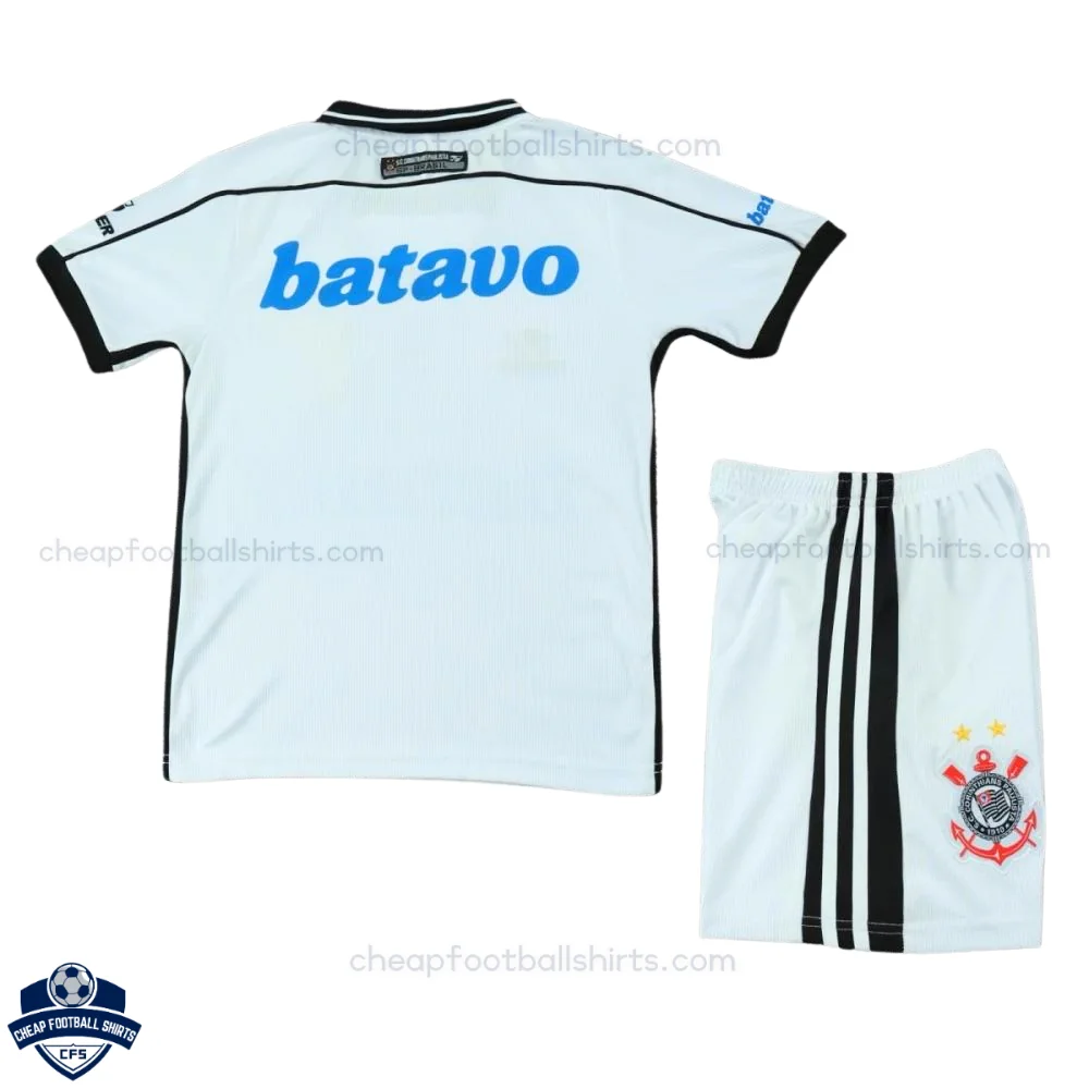 Retro Corinthians Home Kids Cheap Football Kit 1999/00 - back view