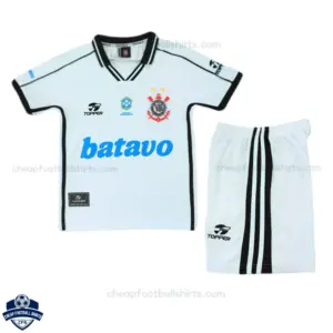 Retro Corinthians Home Kids Cheap Football Kit 1999/00 - front view
