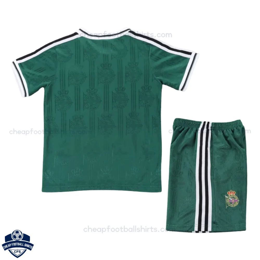 Retro La Coruna Away Kids Cheap Football Kit 1999/00 - back view