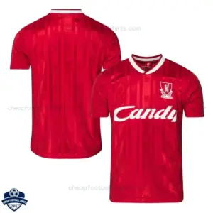 Retro Liverpool Home Men Cheap Football Shirt 1988/89 - overview