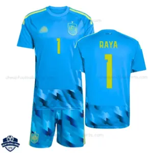Spain World Cup 2026 Goalkeeper for Men and Kids Cheap Football Kit - RAYA 1 - overview