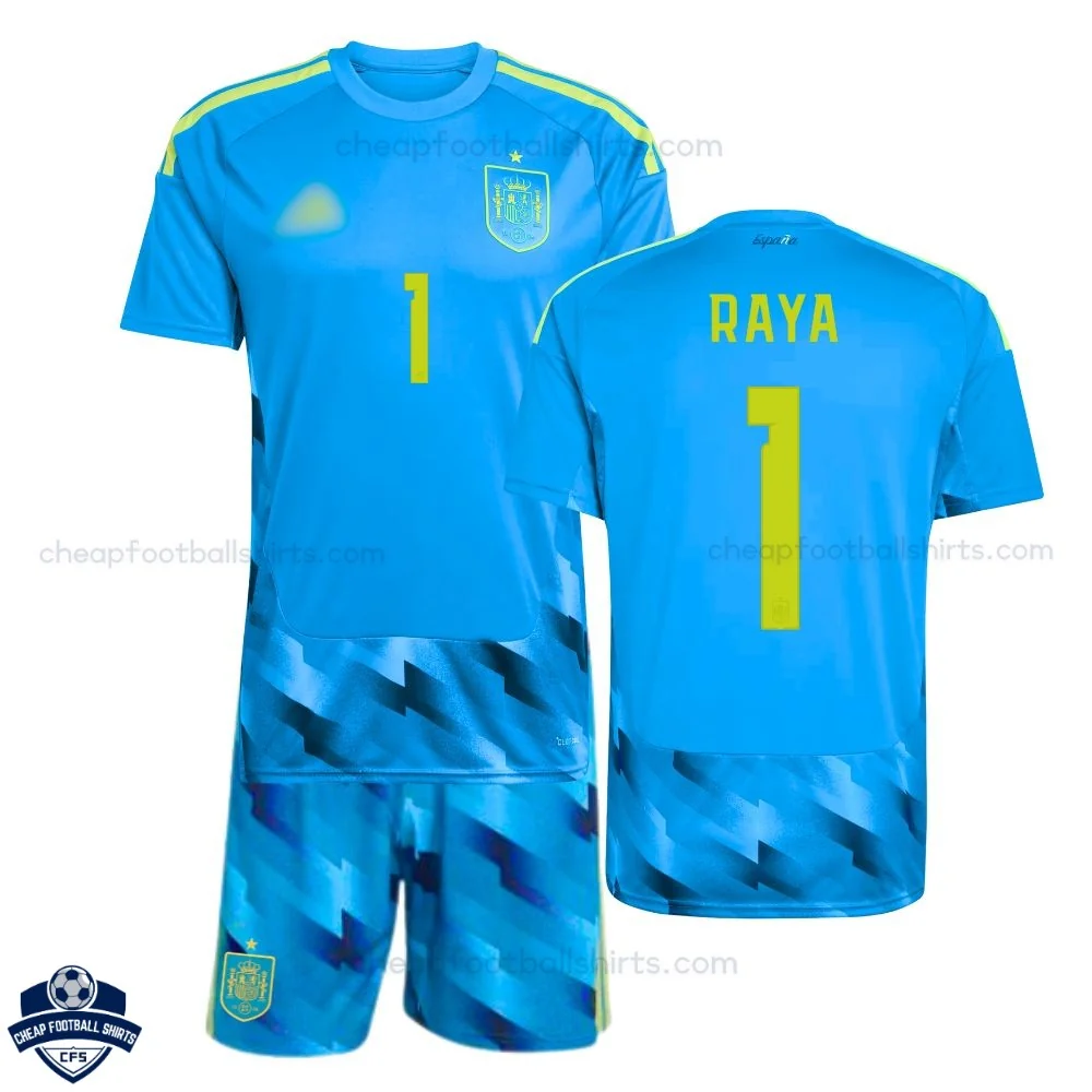 Spain World Cup 2026 Goalkeeper for Men and Kids Cheap Football Kit - RAYA 1 - overview