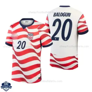 USA World Cup 2026 Home Men Cheap Football Shirt - BALOGUN 20 - overview