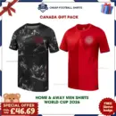 Canada World Cup 2026 Gift Pack – Home and Away Men Cheap Football Shirts