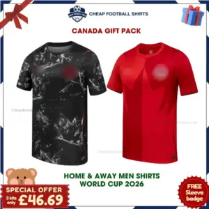 Canada World Cup 2026 Gift Pack – Home and Away Men Cheap Football Shirts