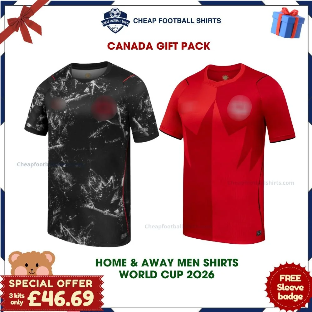 Canada World Cup 2026 Gift Pack – Home and Away Men Cheap Football Shirts