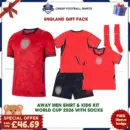 England World Cup 2026 Gift Pack – Away Dad Shirt and Son Kit